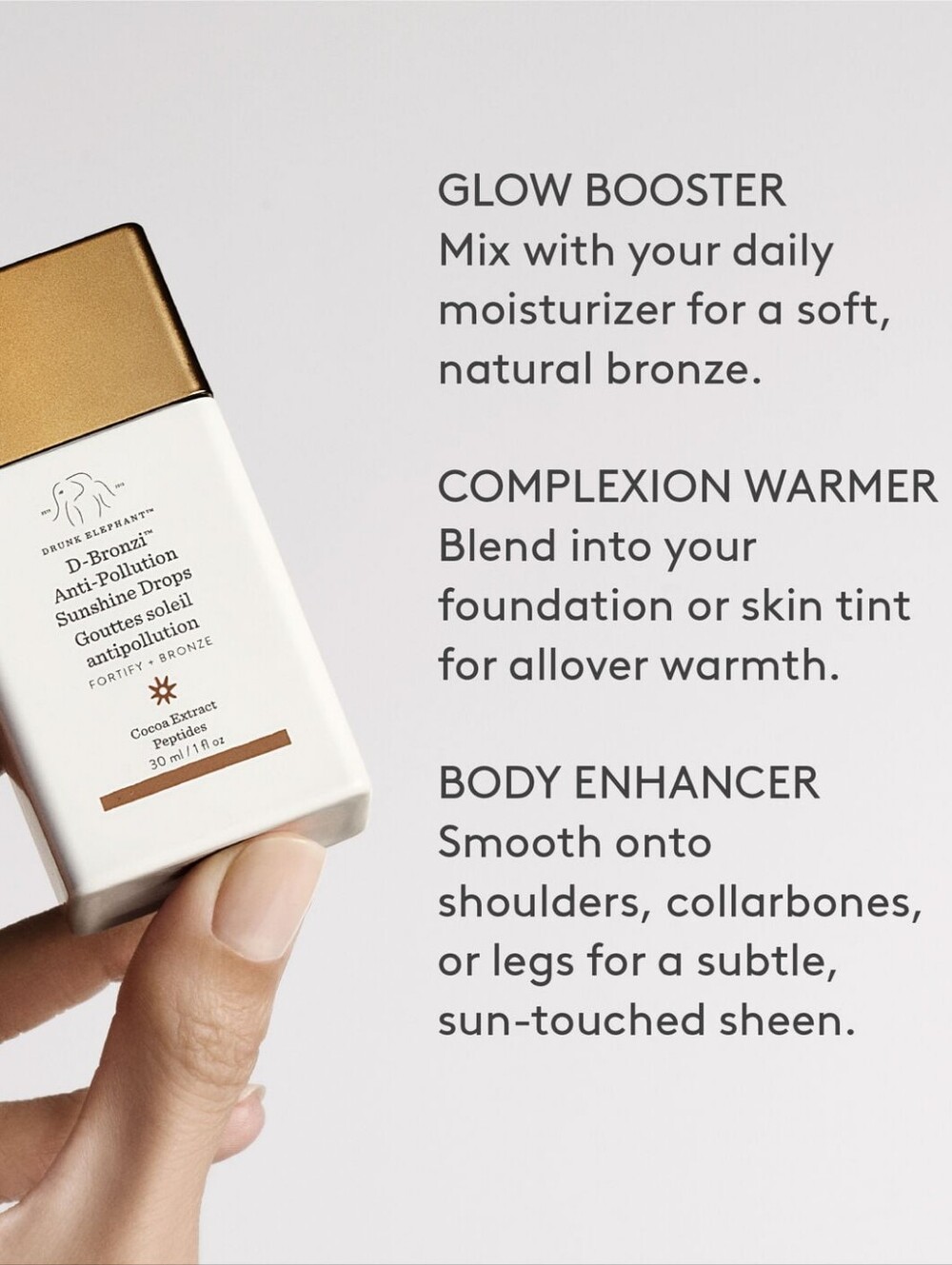 Drunk Elephant D-Bronzi Sunshine Drops - Glow Boosting Bronzing Drops